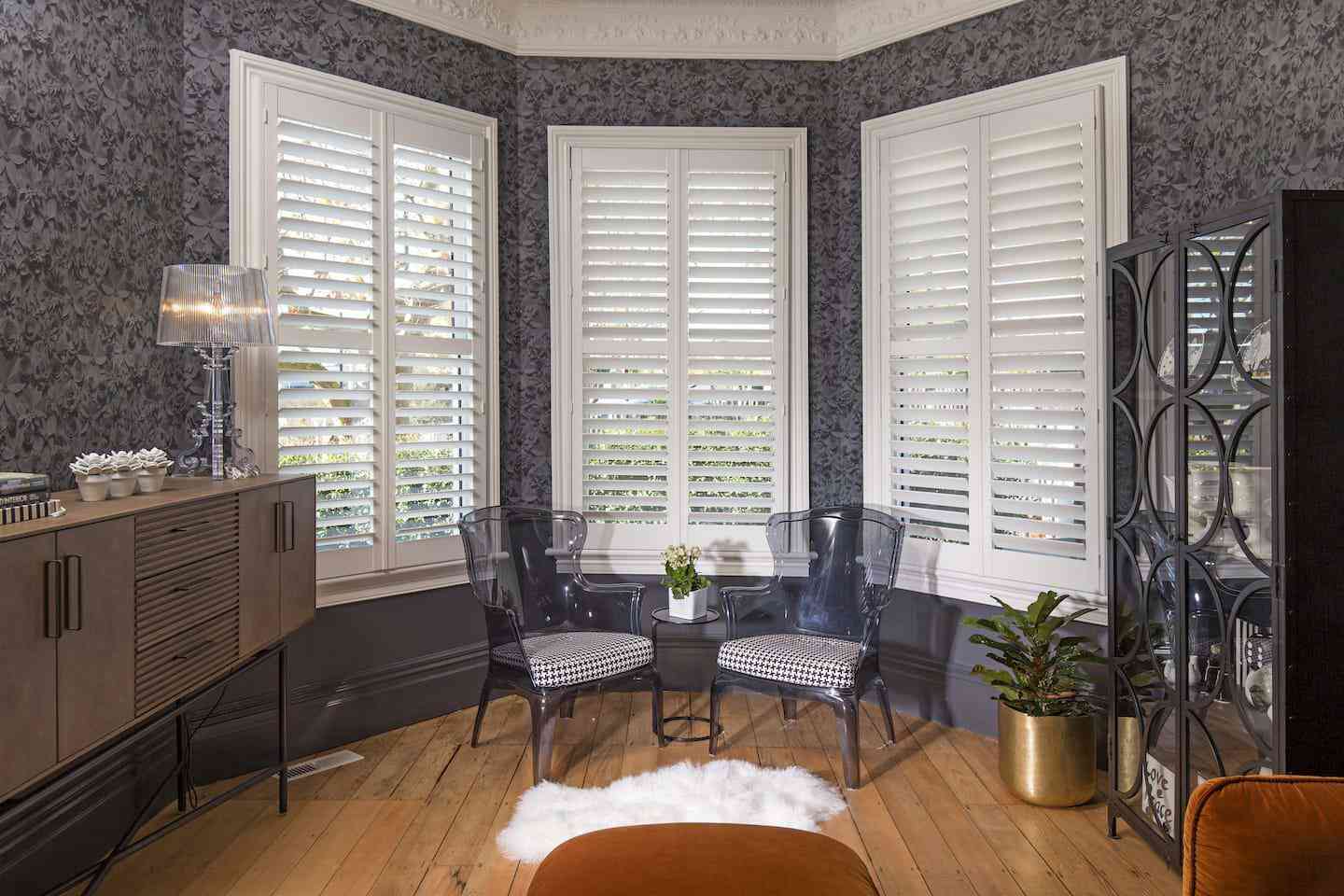 Lounge Shutters Two Chairs