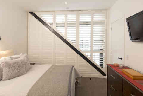 Angled Window Shutters