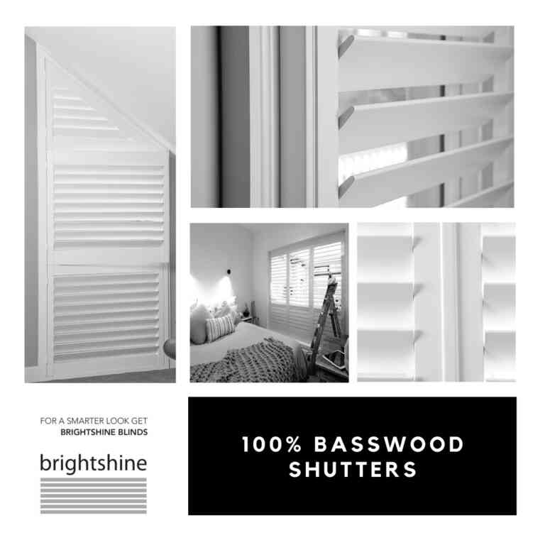 100 BASSWOOD SHUTTERS