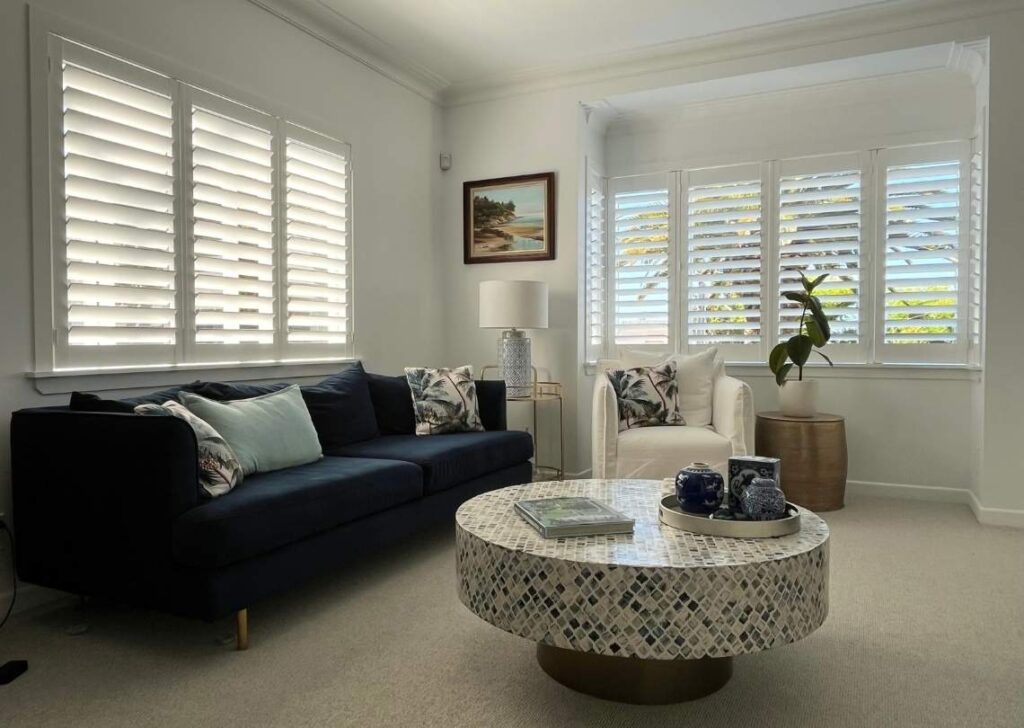 Shutter blinds in a modern NZ home