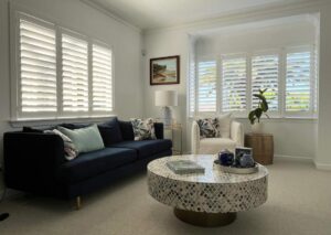 Shutter blinds in a modern NZ home